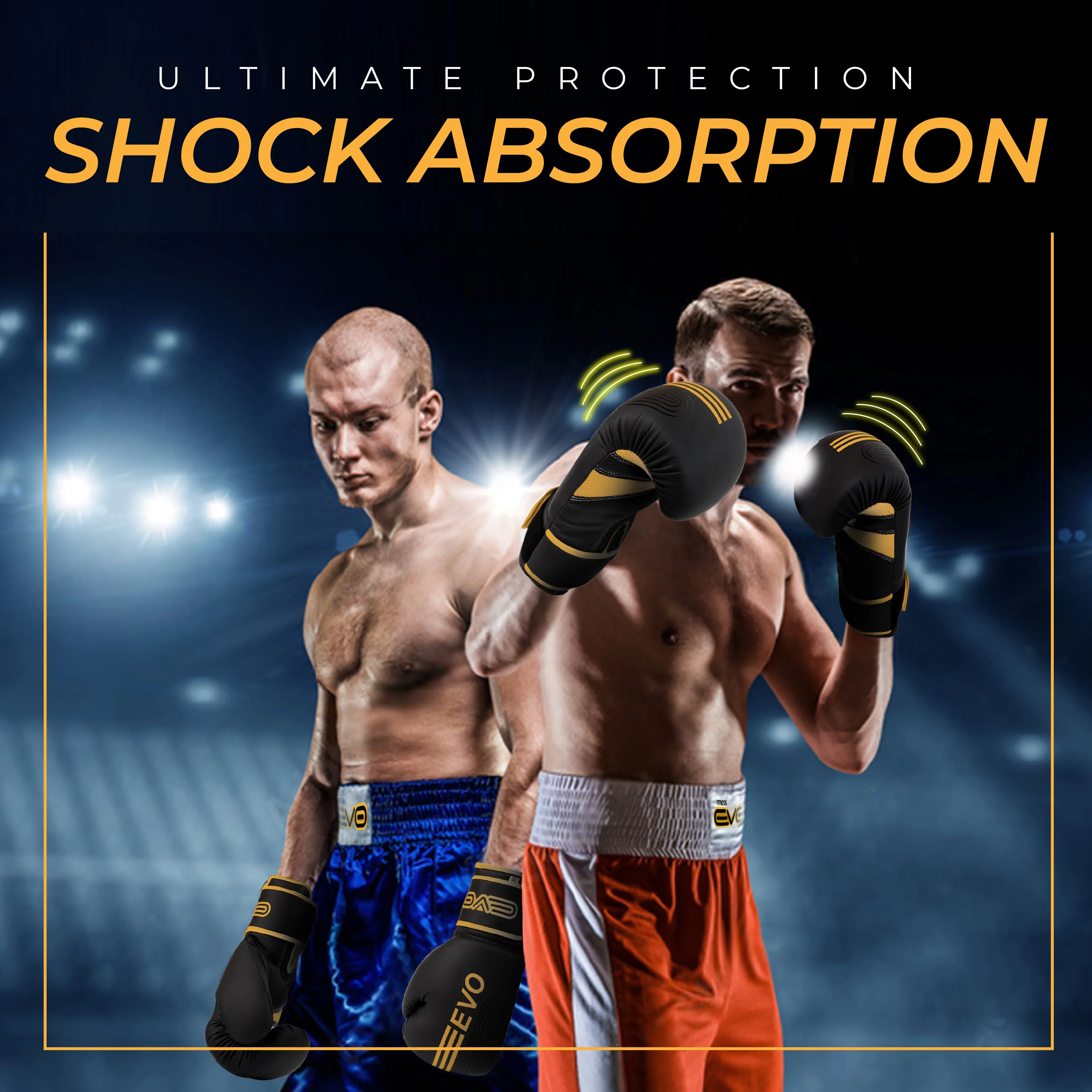 EVO Fitness Golden Boxing Gloves and Focus Pads Deal - Image 6