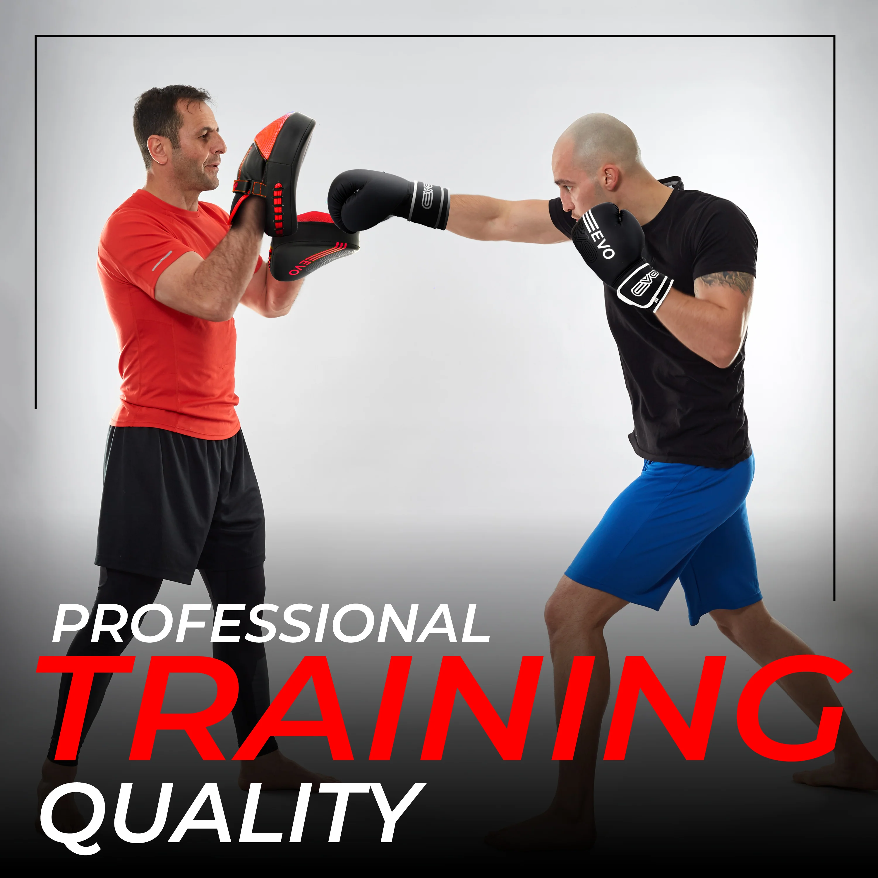 EVO FITNESS CURVED RED BOXING FOCUS PADS - Image 7