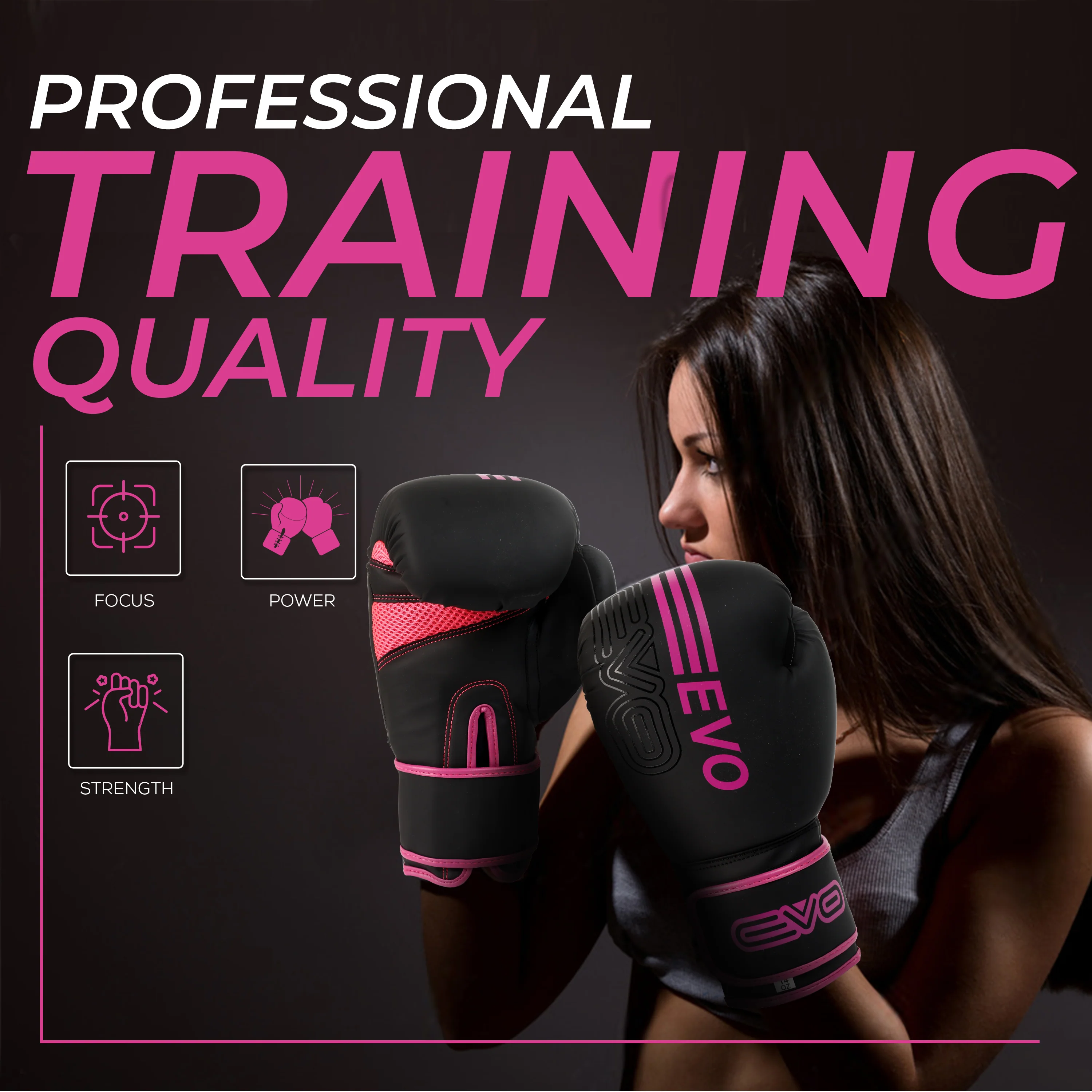 EVO Fitness Pink Boxing Gloves and Focus Pads Deal - Image 6