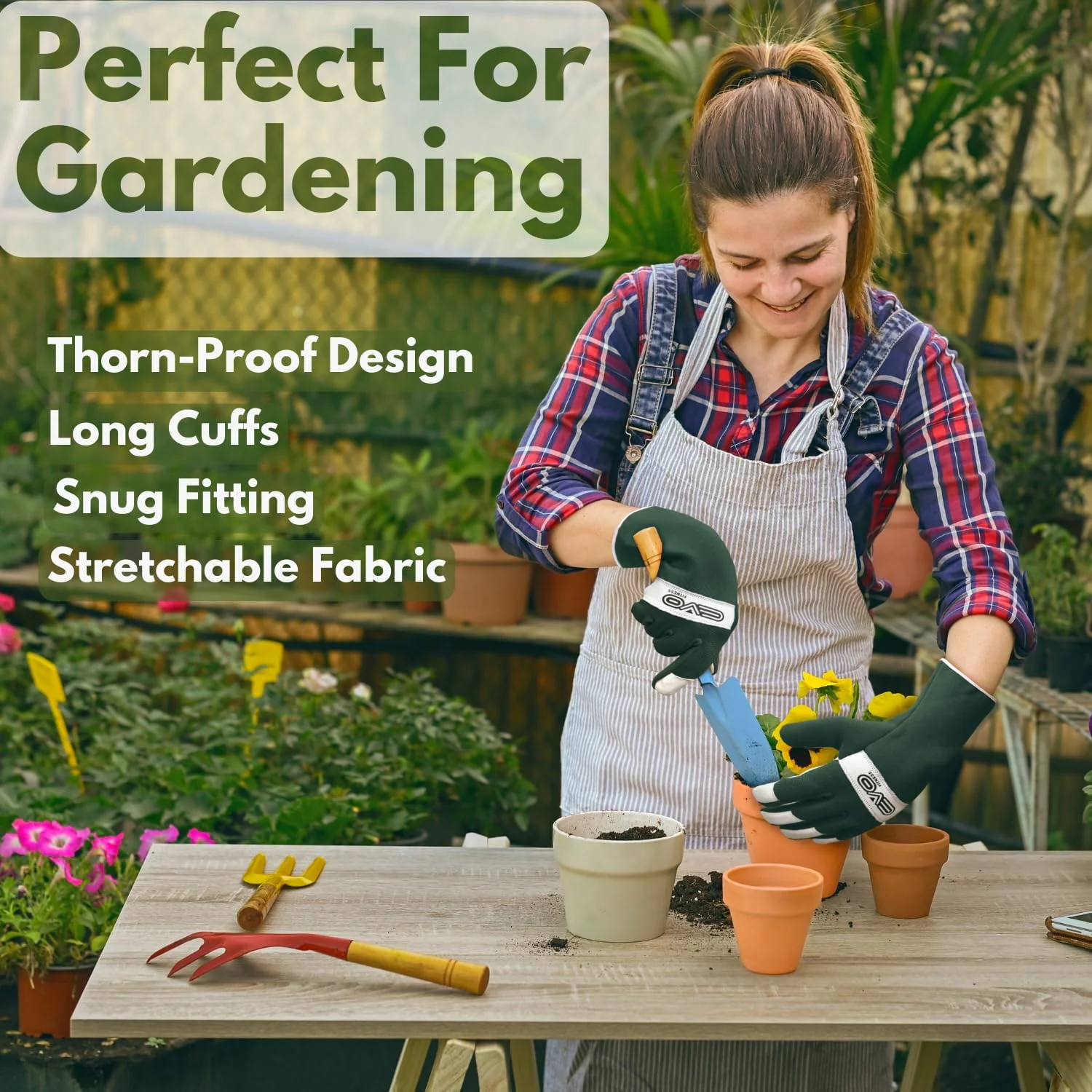 EVO Fitness Thorn Proof gardening gloves - Image 3