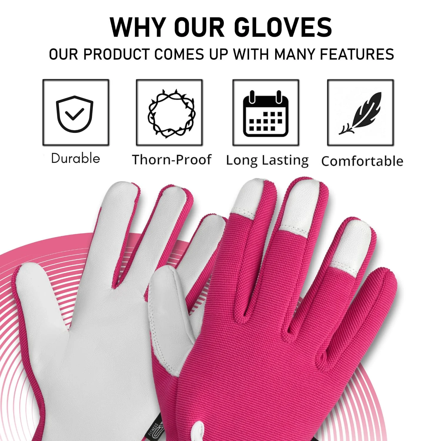 EVO Fitness Thorn Proof gardening gloves - Image 4
