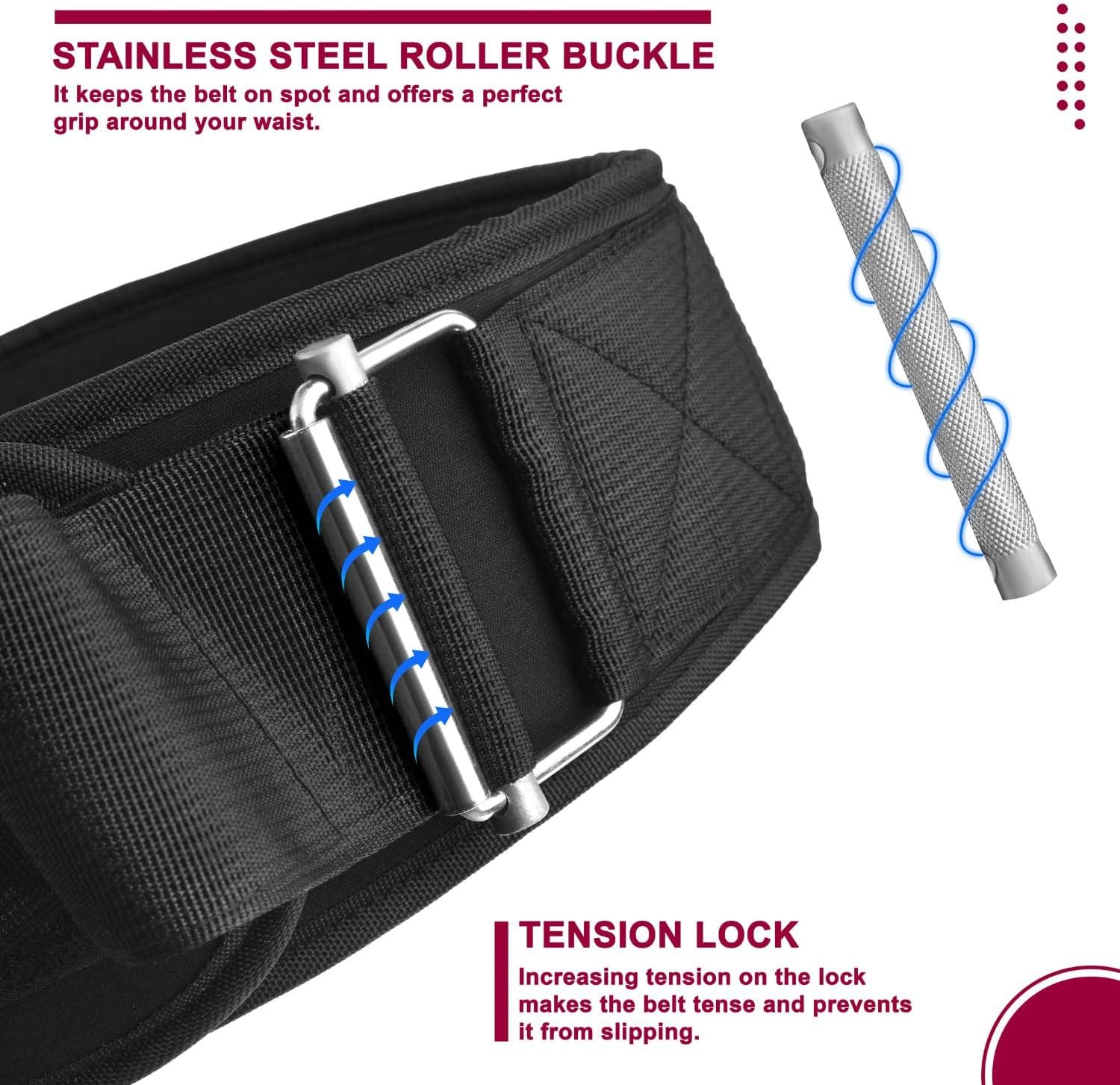 EVO Fitness Weight Lifting Belt AUTO LOCK 6.5” - Image 3