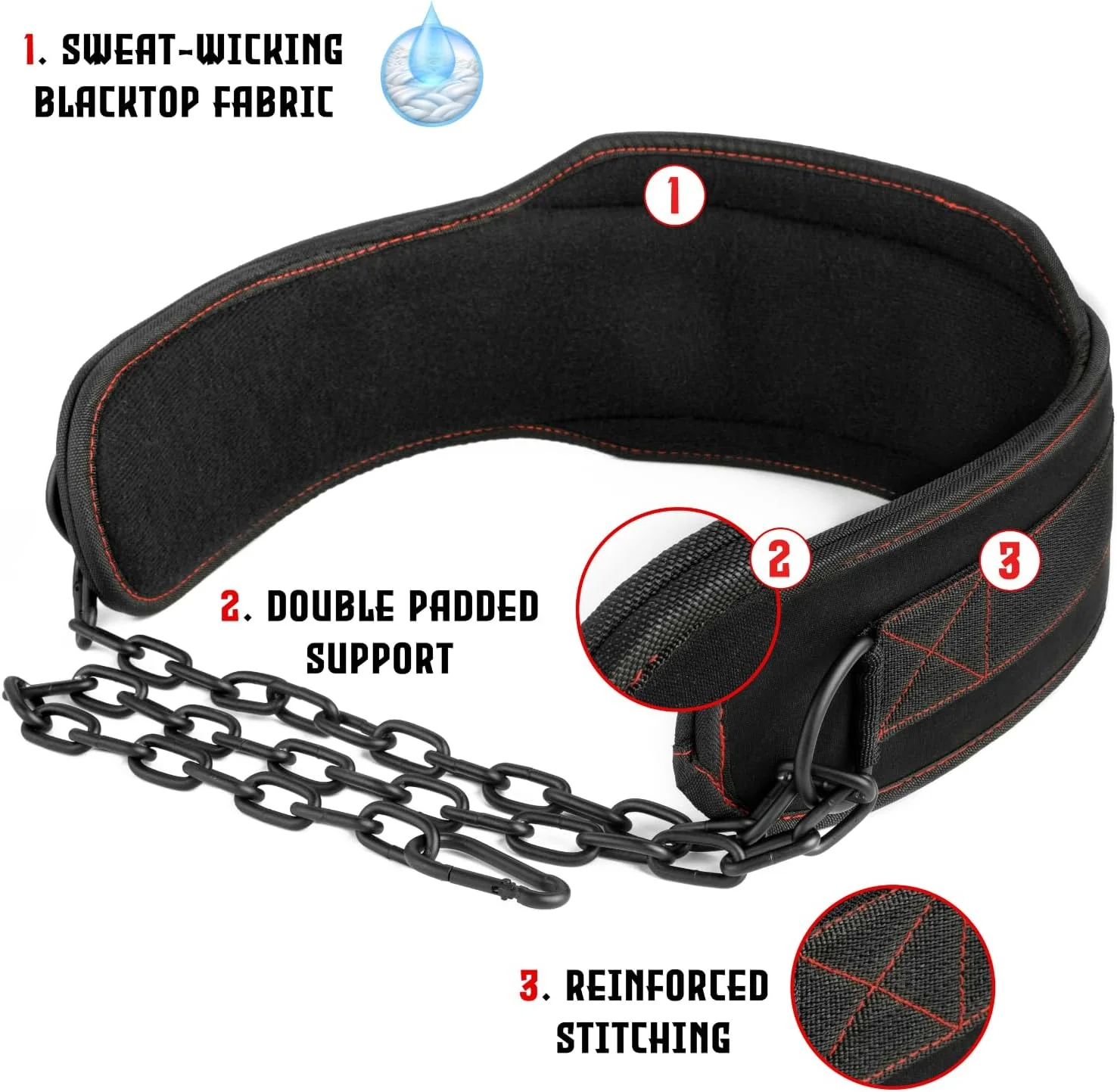 EVO Fitness Workout Dip Belt - Image 3