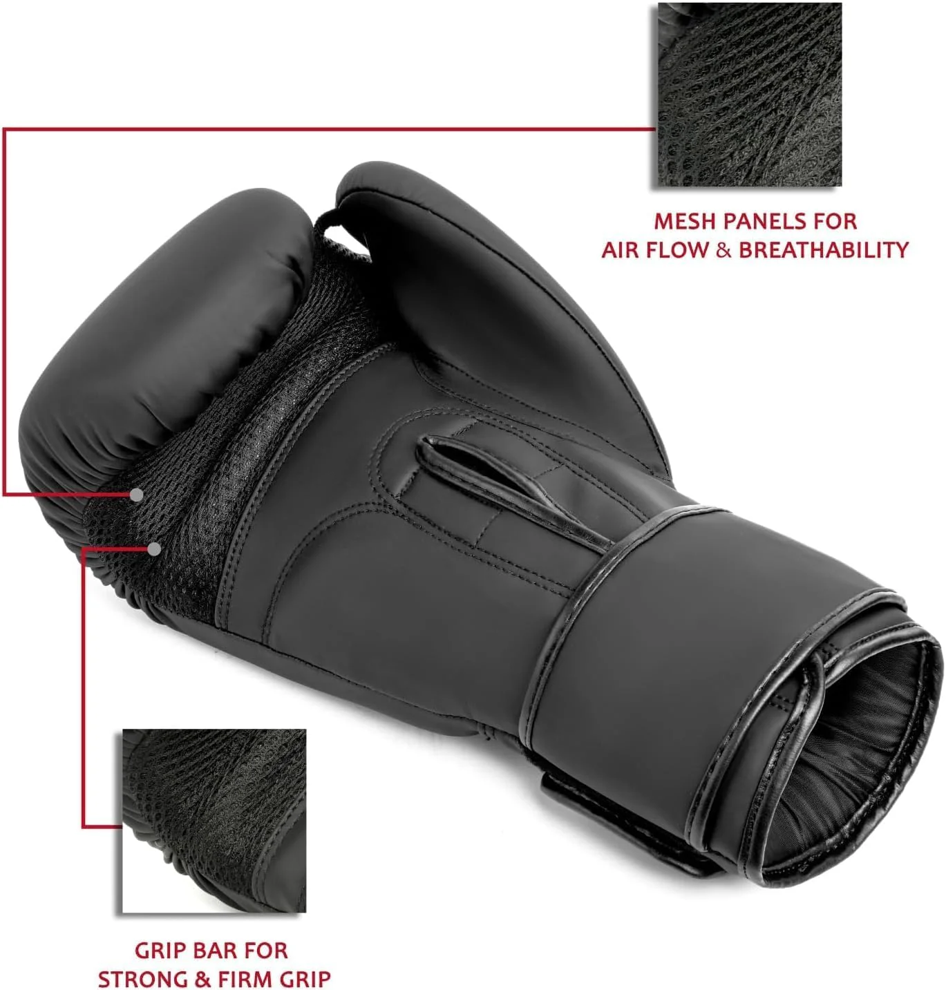 EVO Fitness All Black Boxing Gloves and Focus Pads Deal - Image 3