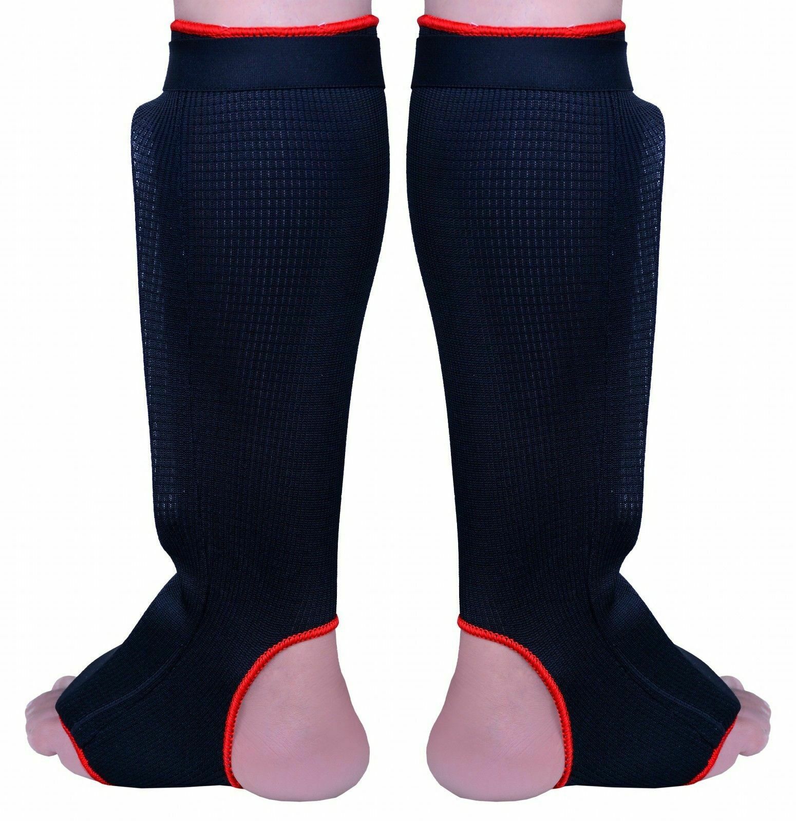 EVO Shin Insteps Elastic MMA Guards Martial Arts Kick Boxing Muay Thai Leg Pads - Image 3