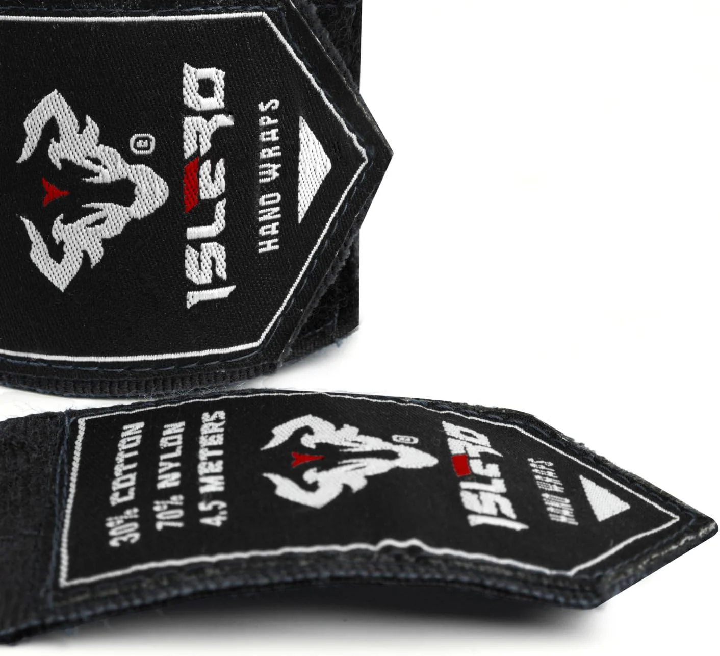 Islero 4.5m Boxing Hand Wraps Inner Gloves Black - Image 9