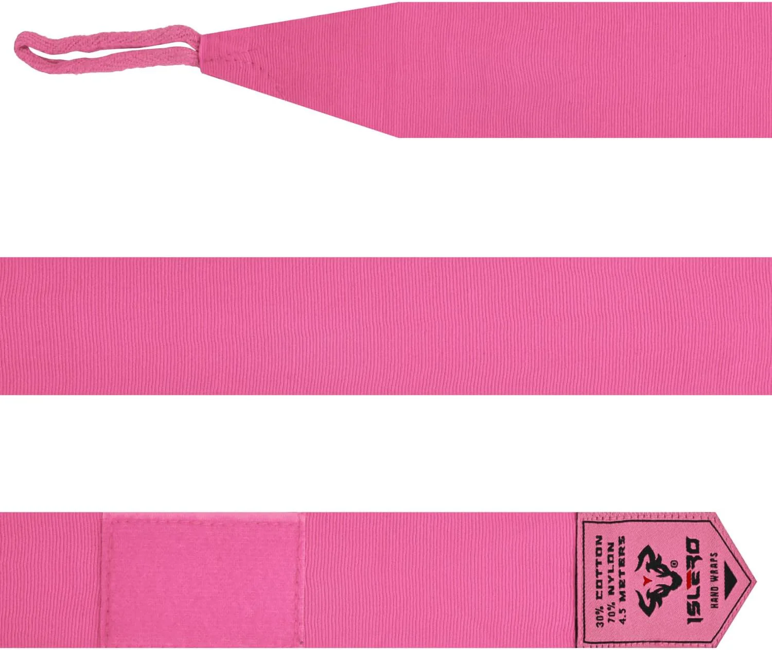 Islero 4.5m Boxing Hand Wraps Inner Gloves Pink - Image 8