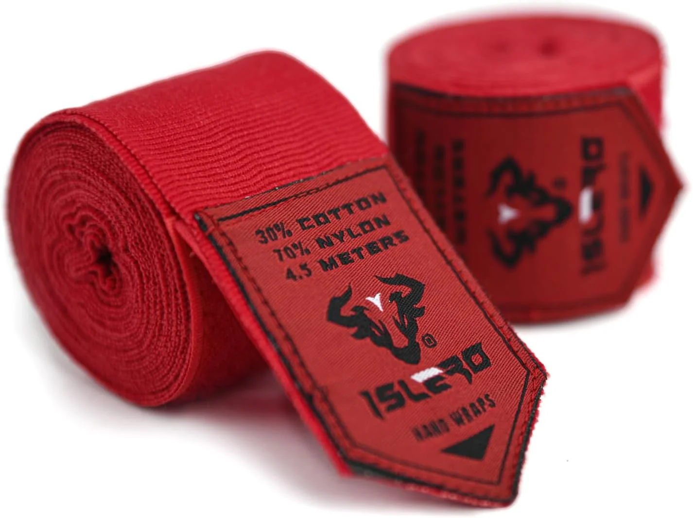 Islero 4.5m Boxing Hand Wraps Inner Gloves Red - Image 7