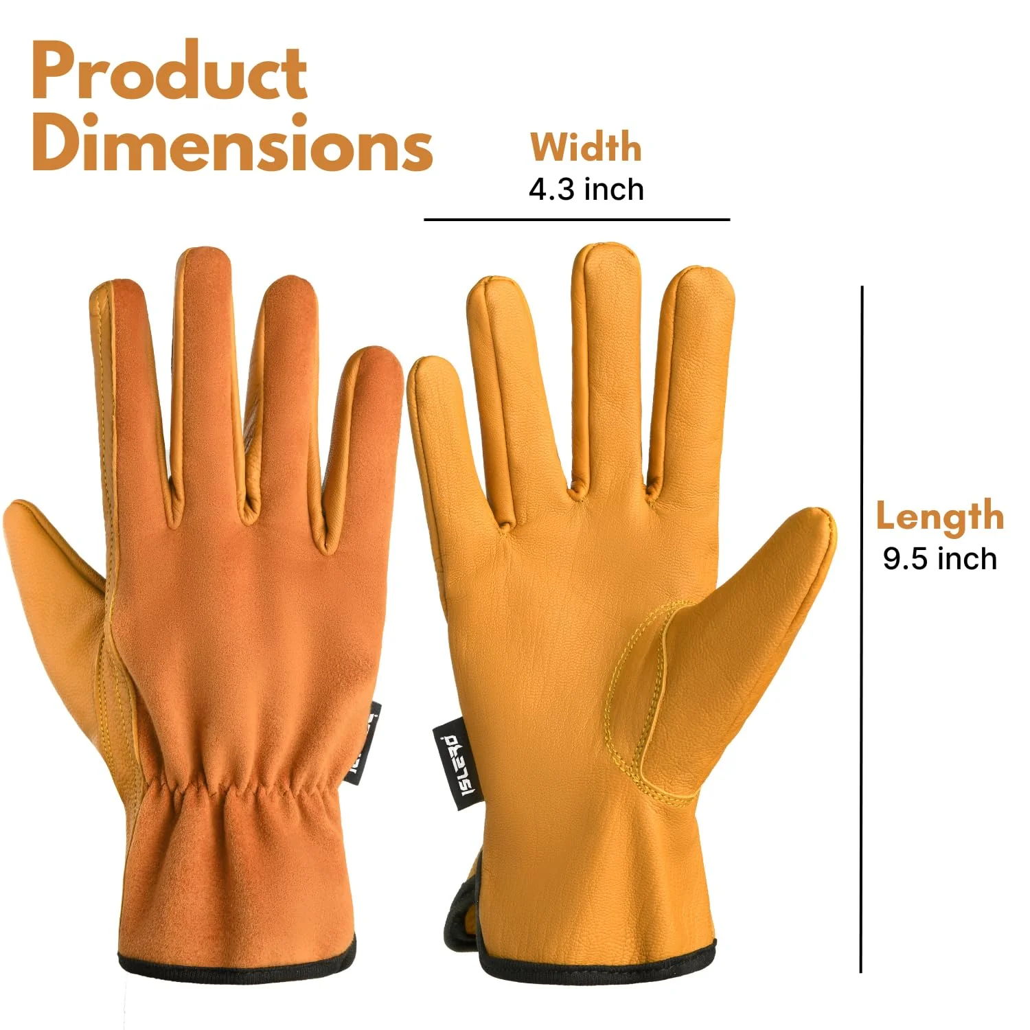 Islero Gardening gloves (Half Leather) - Image 6