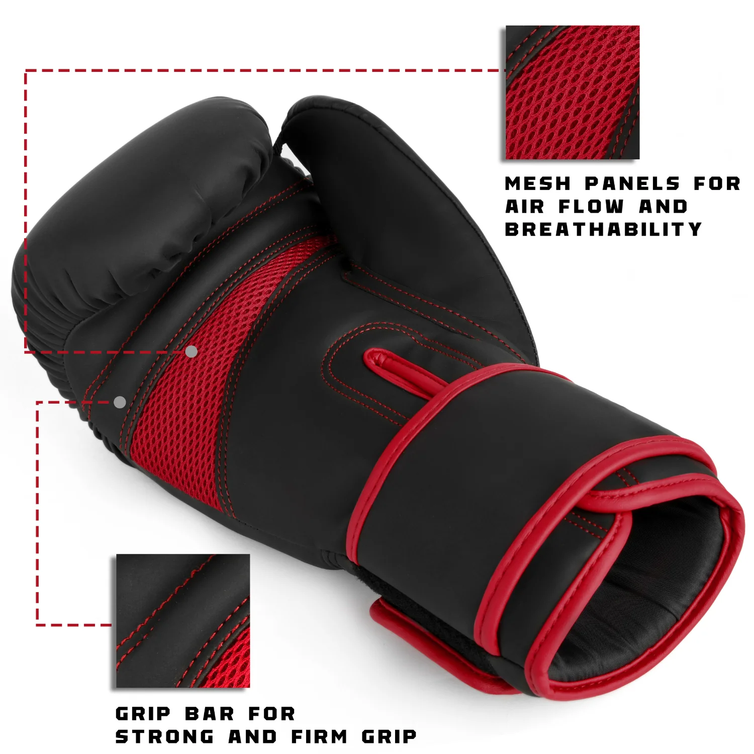 Islero The Bull Series Red Boxing Gloves - Image 4